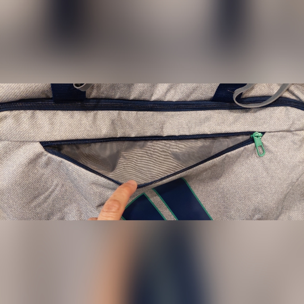 Adidas Blue and Gray Duffel Bag - Picture 5 of 13